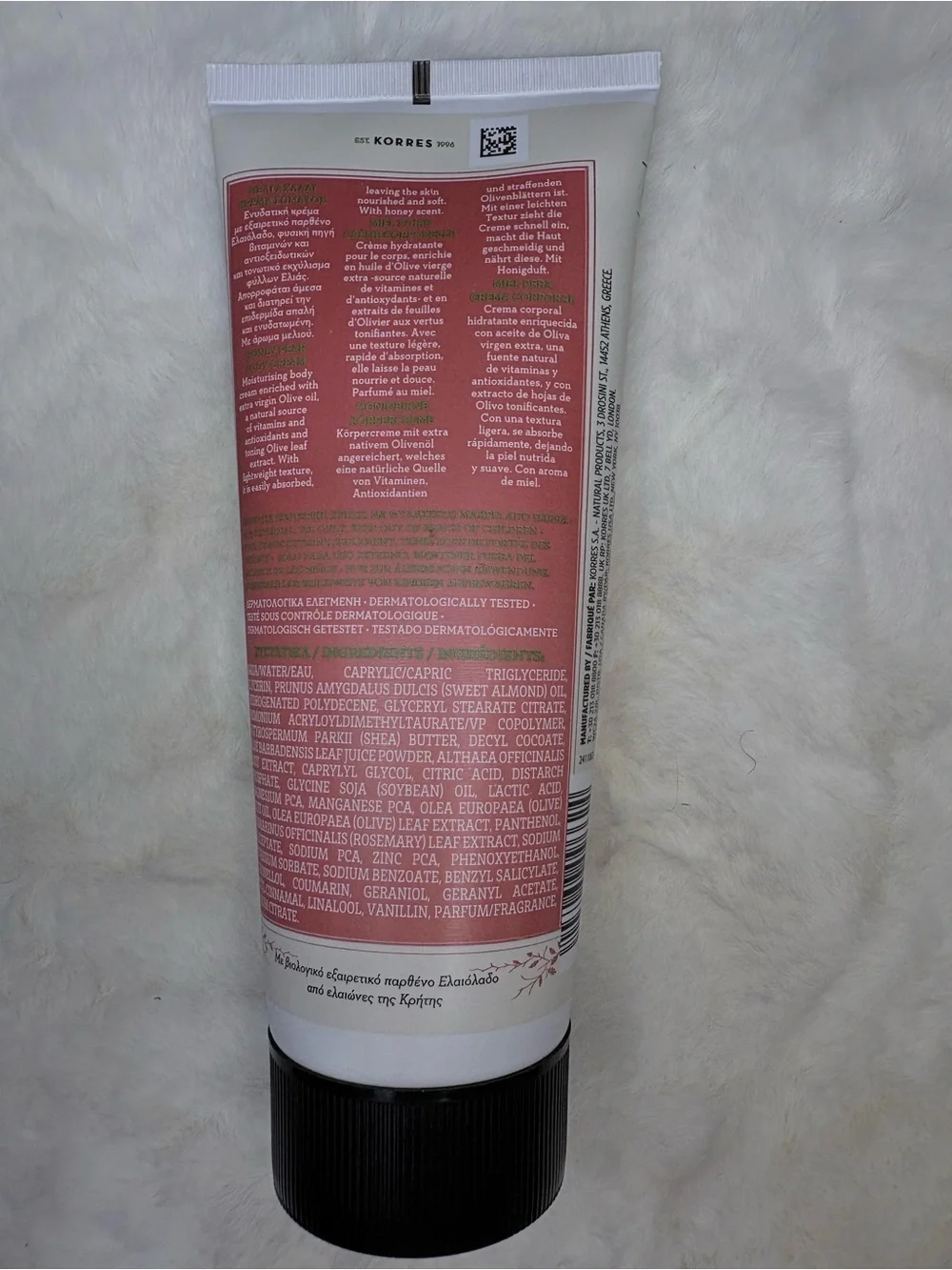Korres Pure Greek Olive Honey Pear Body Cream